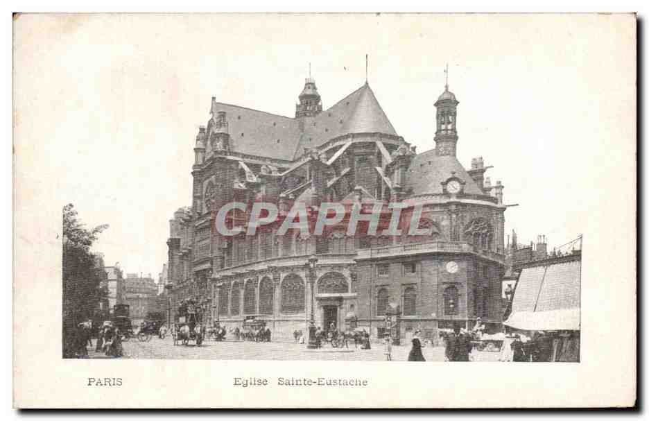CPA Paris Eglise Sainte Eustache
