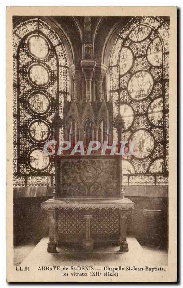 CPA Abbaye de St Denis Chapelle St Jean Baptiste les Vitranux