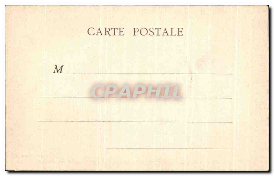 CPA Paris Palais d'Orsay Hotel Terminus de la Gare du Quai d'Orsay Peniche — Rückseite