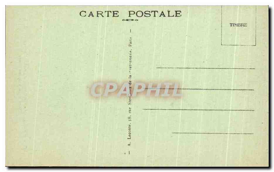 CPA Paris Le Tombeau du Soldat Inconnu Arc de Triomphe  — Rückseite