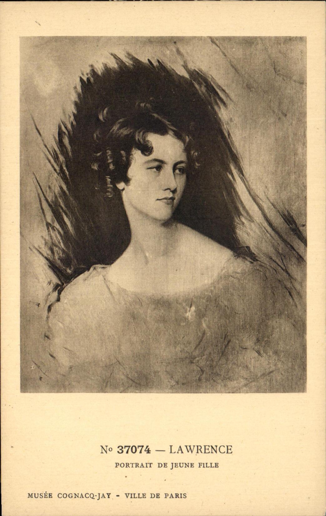CPA Lawrence Portrait De Jeune Fille Musee Cognacq-Jay Paris 
