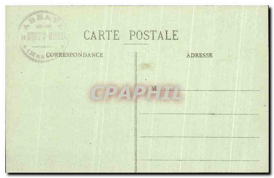 CPA Mont St Michel Vue Generale Cote Nord Est — Verso