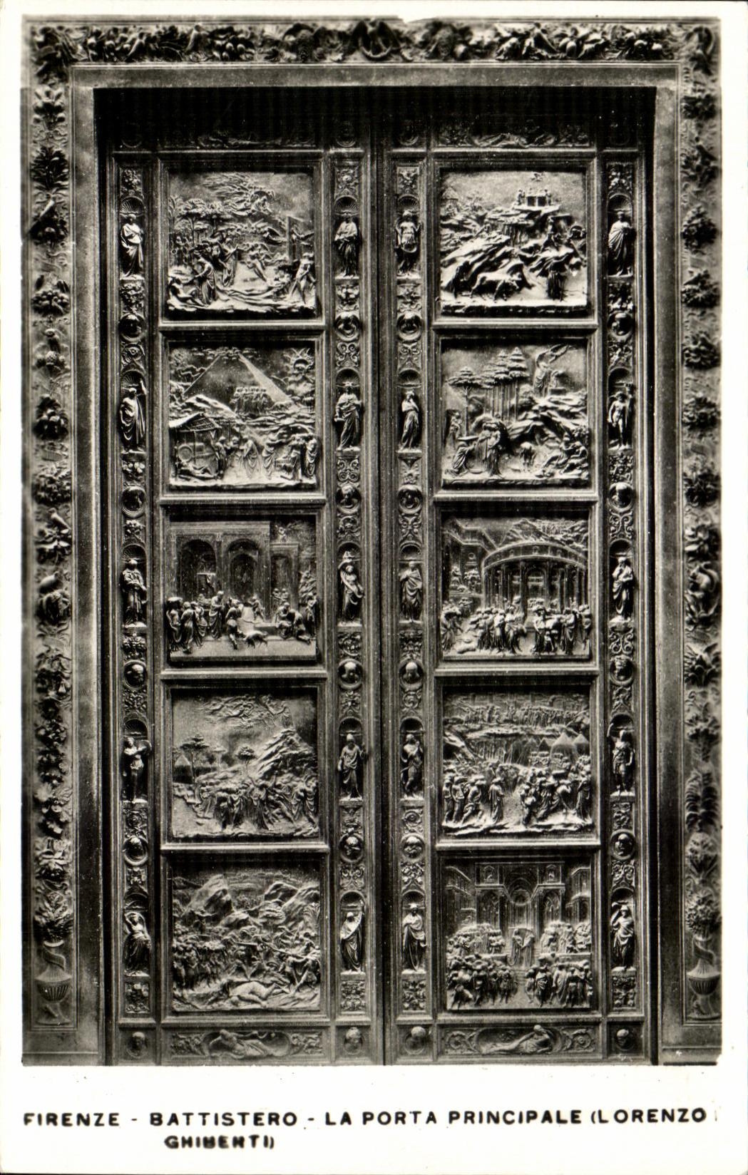 CPA Battistero La Porta Principale Lorenzo Firenze