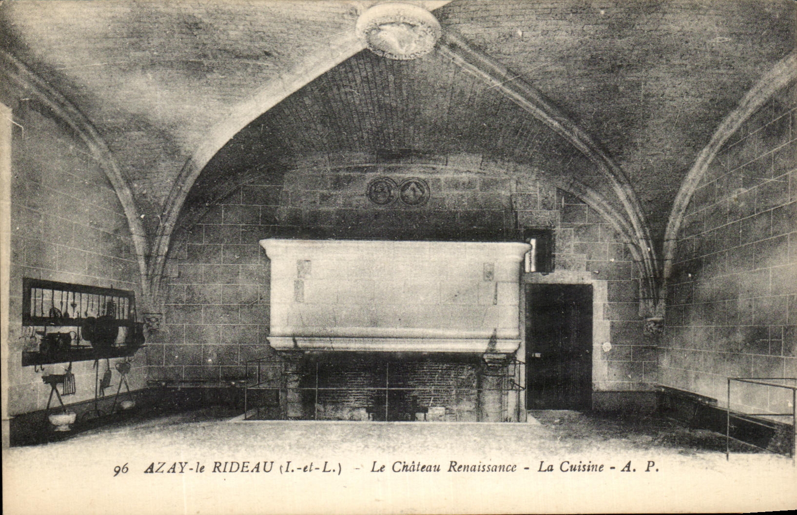 CPA Azay le Rideau Le Chateau Renaissance La Cuisine