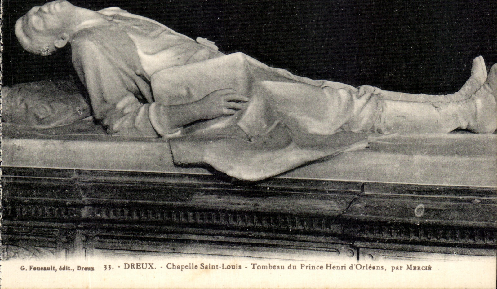 Chapelle Saint-Louis - Tombeau du Prince Henri d'Orléans, par Mercié - Dreux
