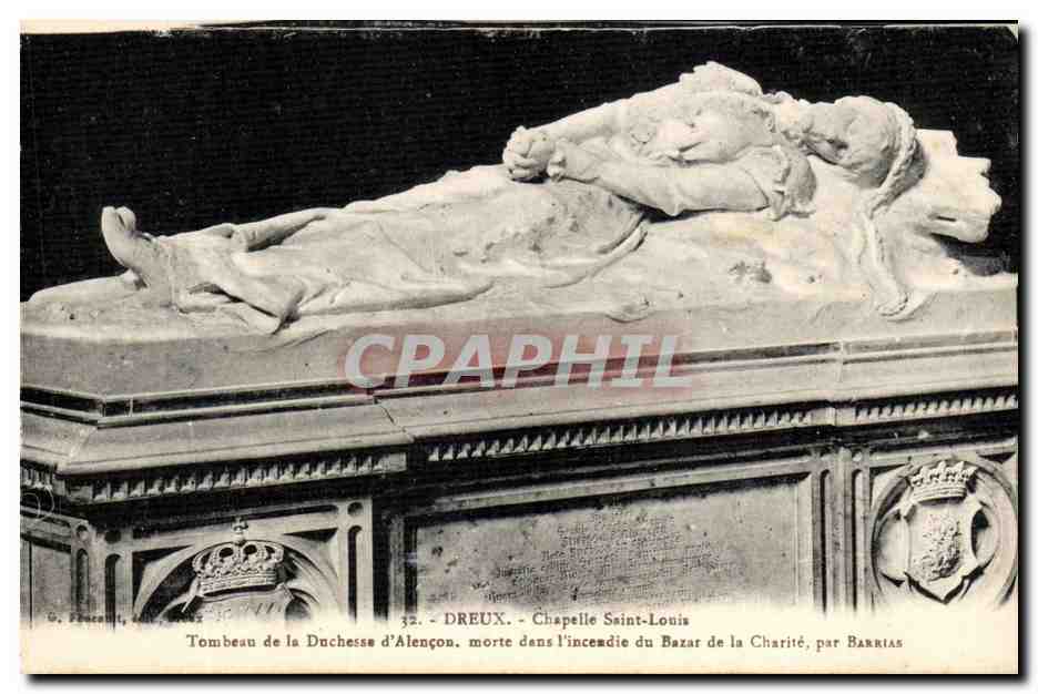 Tombeau de la Duchesse d'Alençon — Chapelle Saint-Louis de la Charité — par Barrias