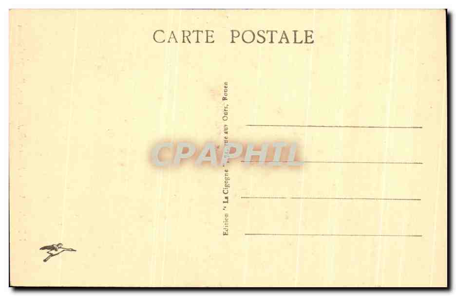 CPA Rouen Vieille Maison du 15eme St Romain  — Rückseite