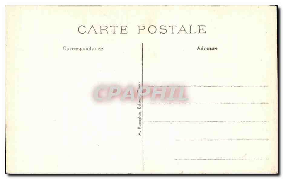 CPA Loches L'Hotel de Ville et la Porte Picoys — Rückseite