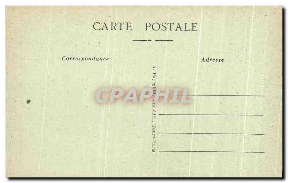 CPA Loches Le Chateau Royal Porte d'Entree du Tombeau d'Agnes Sorel — Rückseite