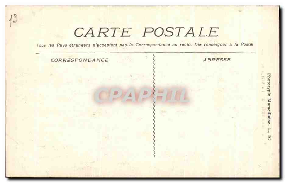 CPA Marseille La Vierge de la Garde Femmes  — Rückseite