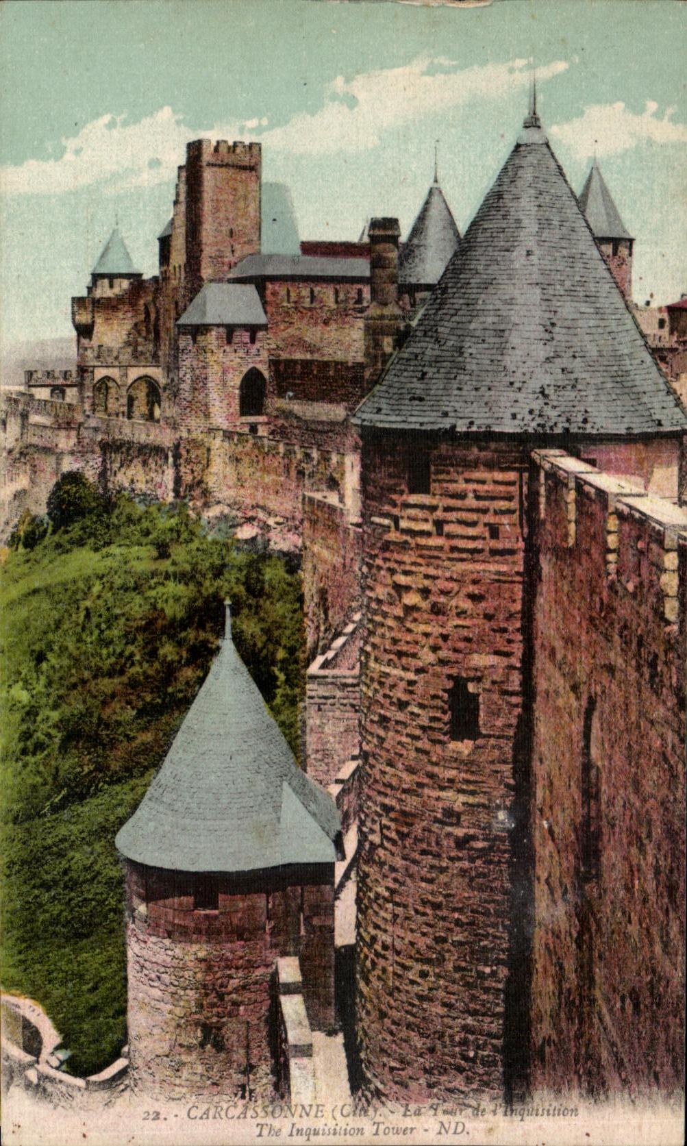 CPA Carcassonne La tour de l'inquisition