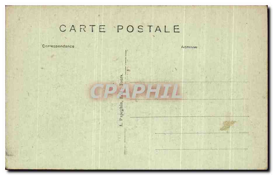 CPA Tours Restes De l'Ancienne Basilique De St Martin — Rückseite