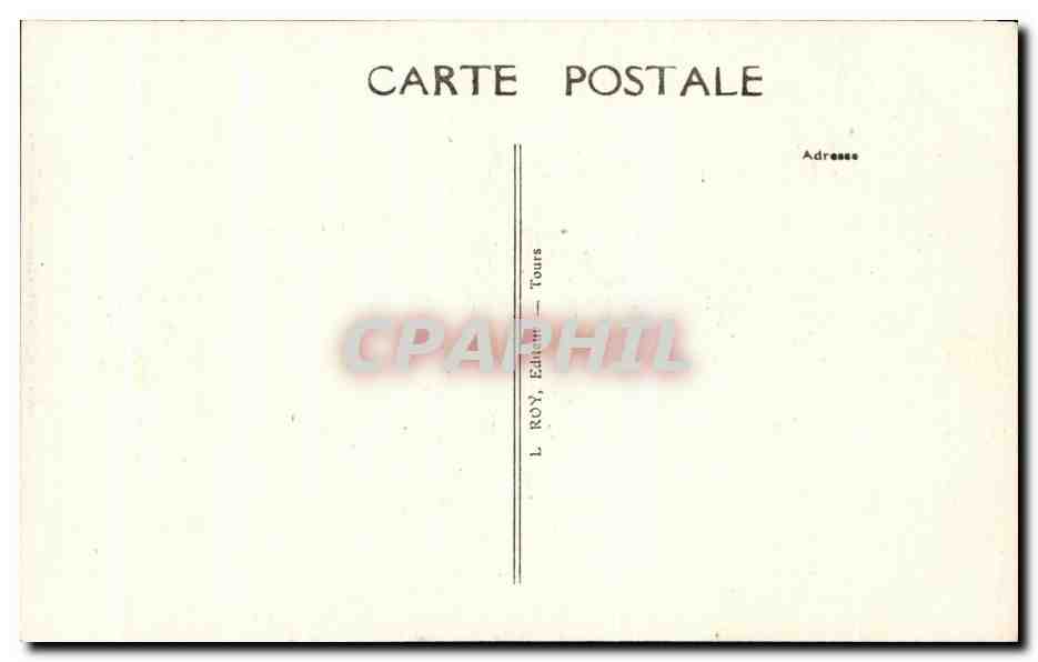 CPA Souvenir Du Cinquantenaire De La Mort De M Dupont La Tombe Au Cimetiere De Tours  — Rückseite
