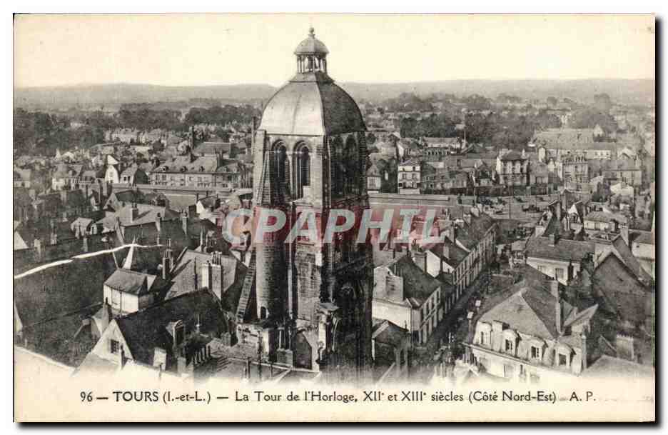 CPA Tours La Tour de l'Horloge 