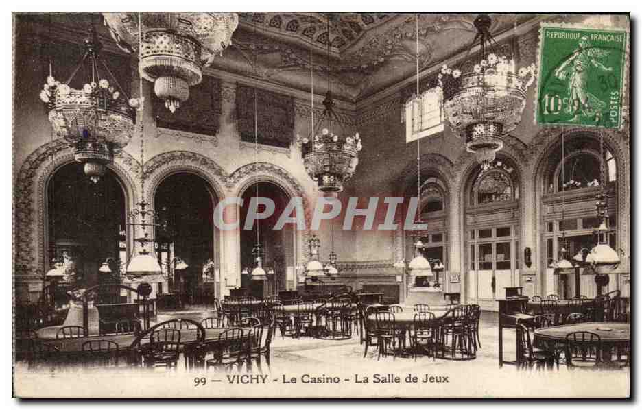 CPA Vichy Le Casino La Salle de Jeux