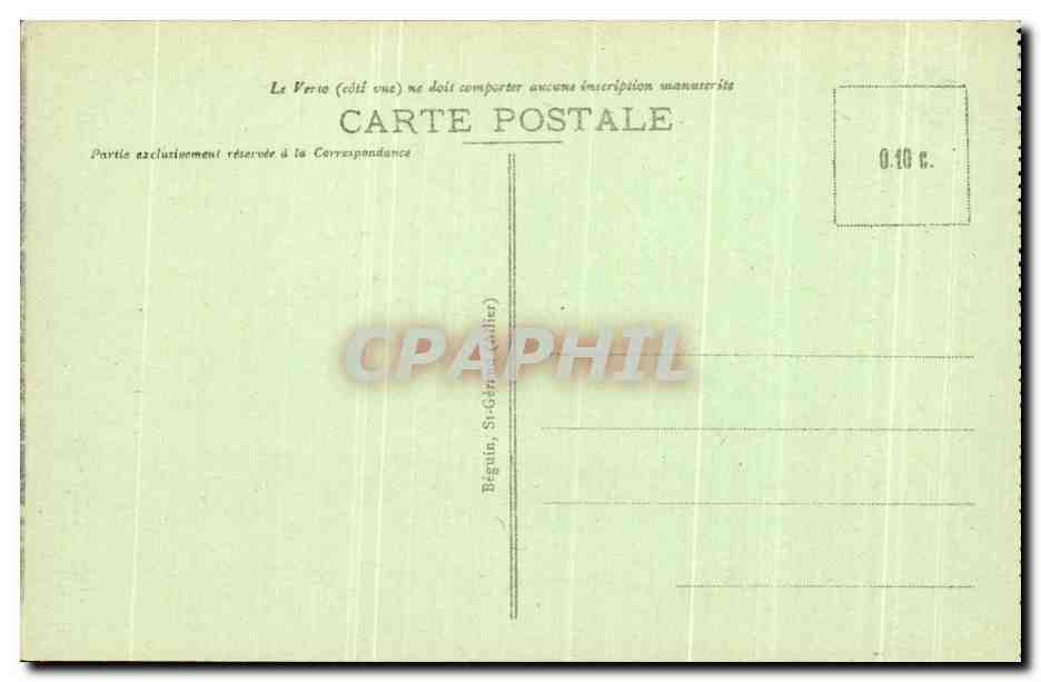 CPA Vichy Chalet de l'Empereur Napoleon  — Verso
