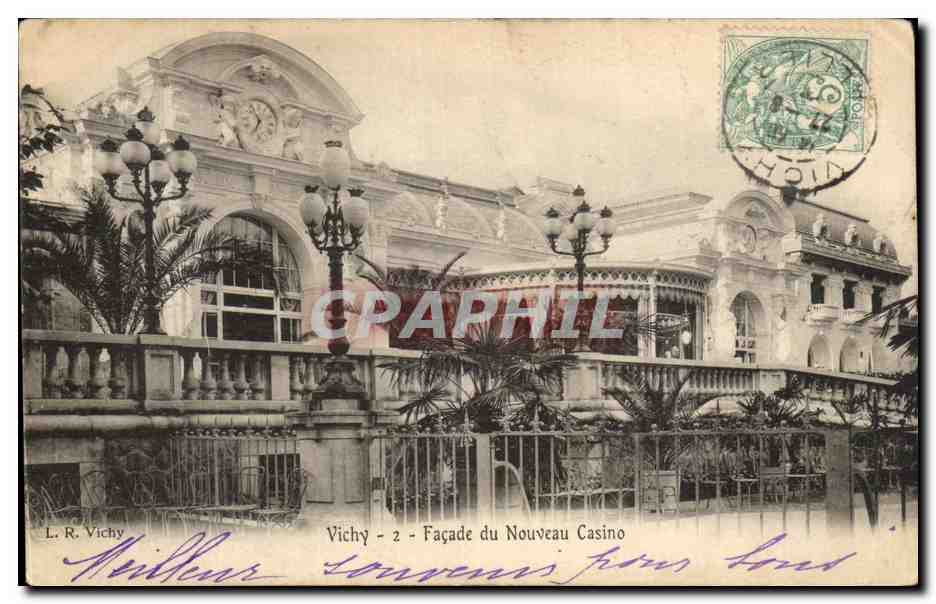 CPA Vichy Facade du Nouveau Casino