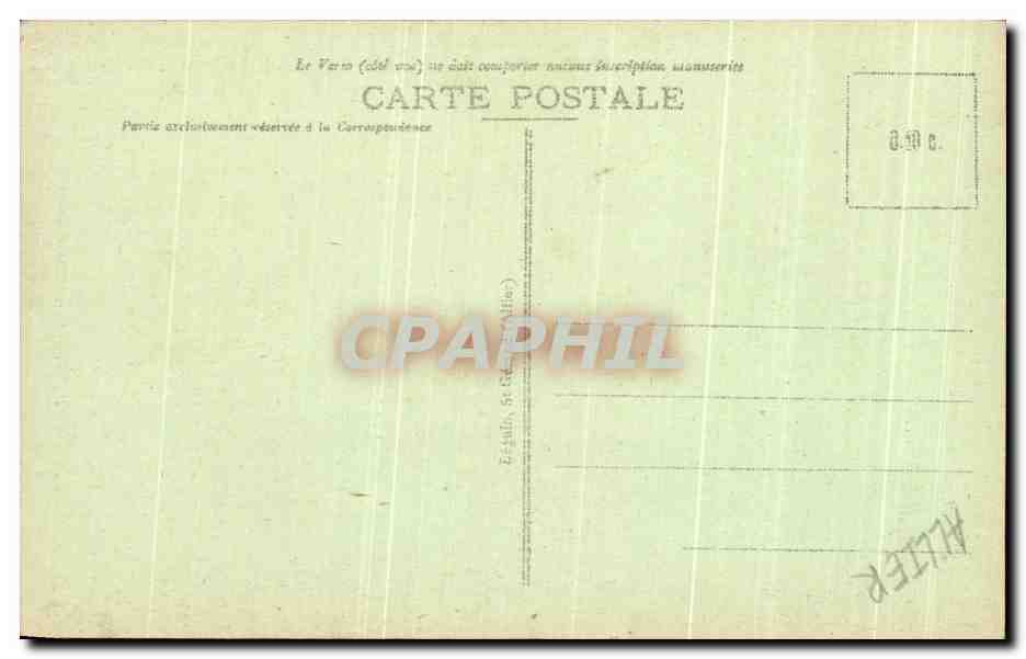 CPA Vichy Eglise Saint Blaise — Verso