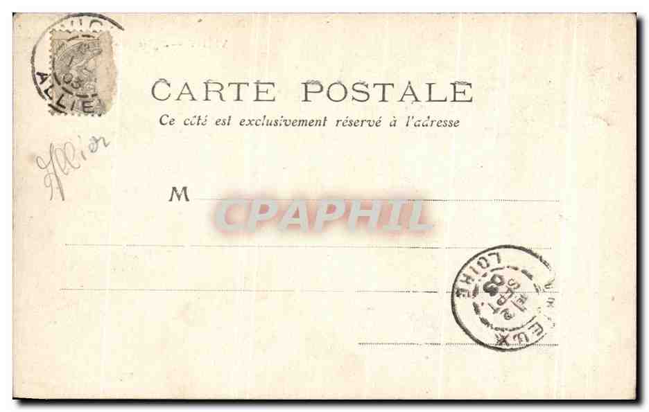CPA Vichy Eglise Saint Blaise — Verso