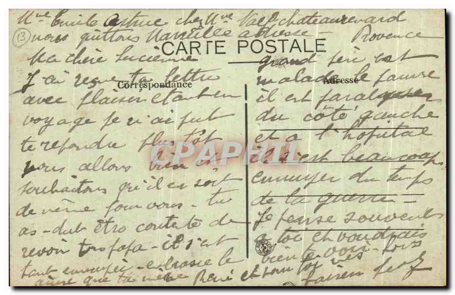 Les Monuments Romains à St-RÉMY-de-PROVENCE — Coll. L. A. — n° 325 — Rückseite