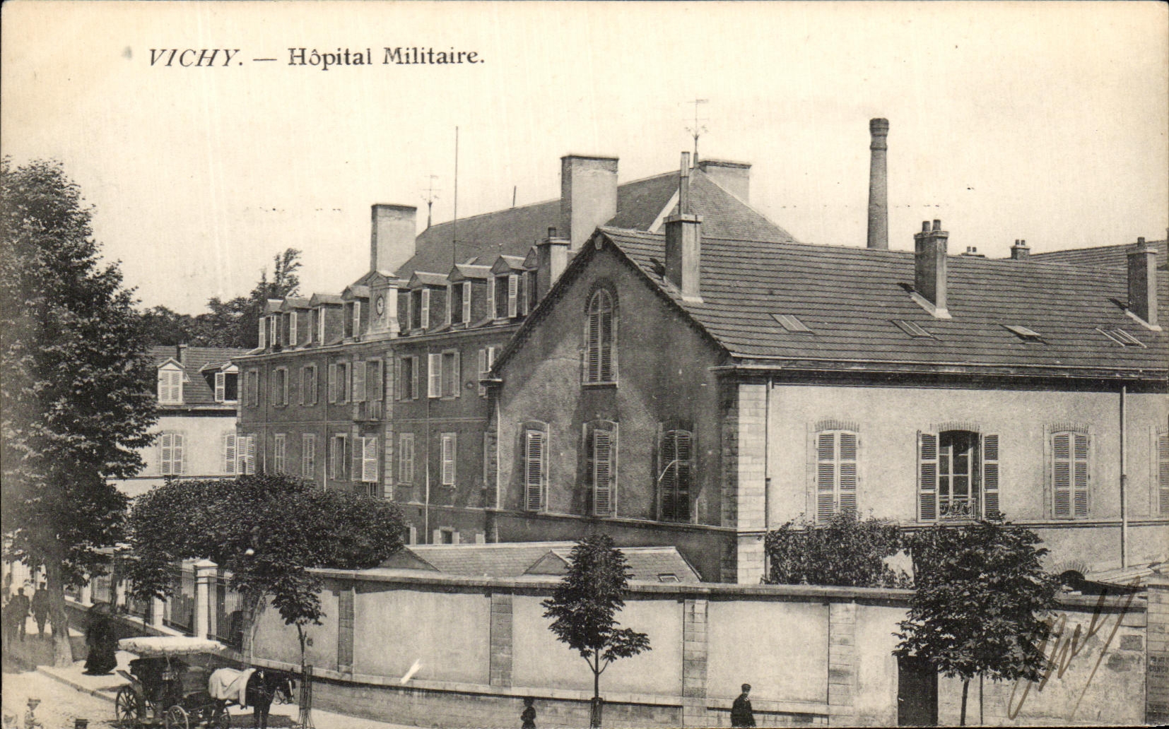 CPA Vichy Hopital Militaire Militaria 