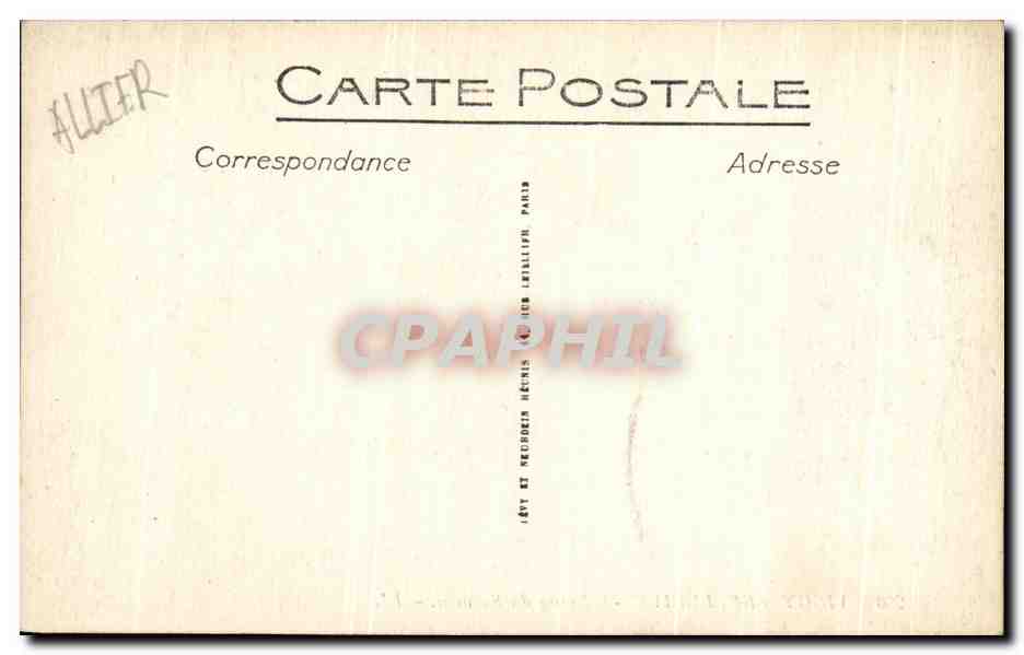 CPA Vichy Bellerive L'Etang du Sarmon — Verso