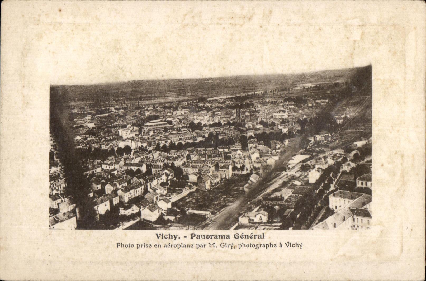 CPA Vichy Panorama General Prise en aeroplane