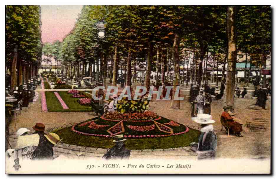 CPA Vichy Parc du Casino Les Massifs