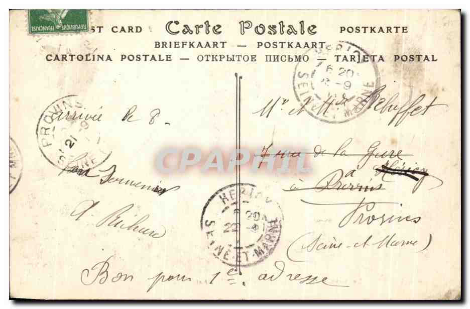 CPA Vichy La Source de la Grande Grille — Verso
