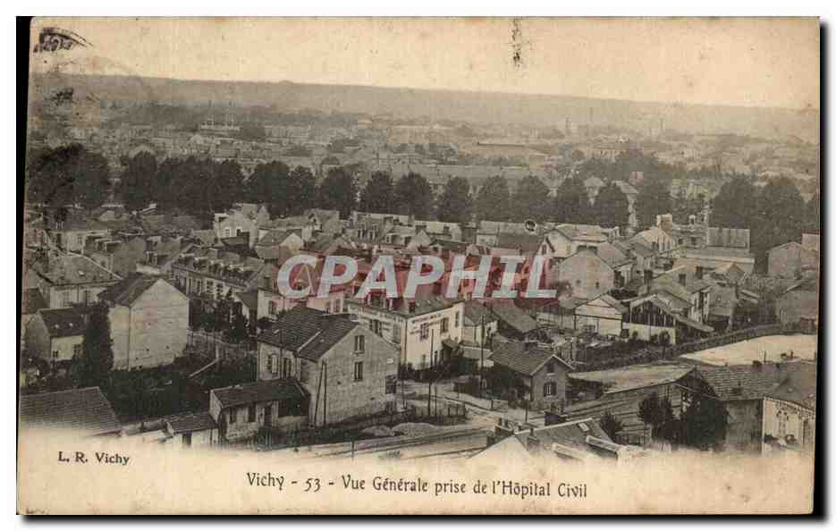 CPA Vichy Vue Generale prise de l'Hopital Civil