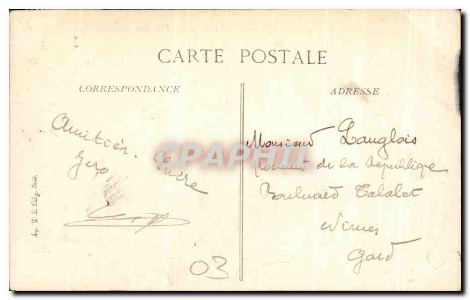 CPA Vichy Etablissement Thermal Vue panoramique — Verso
