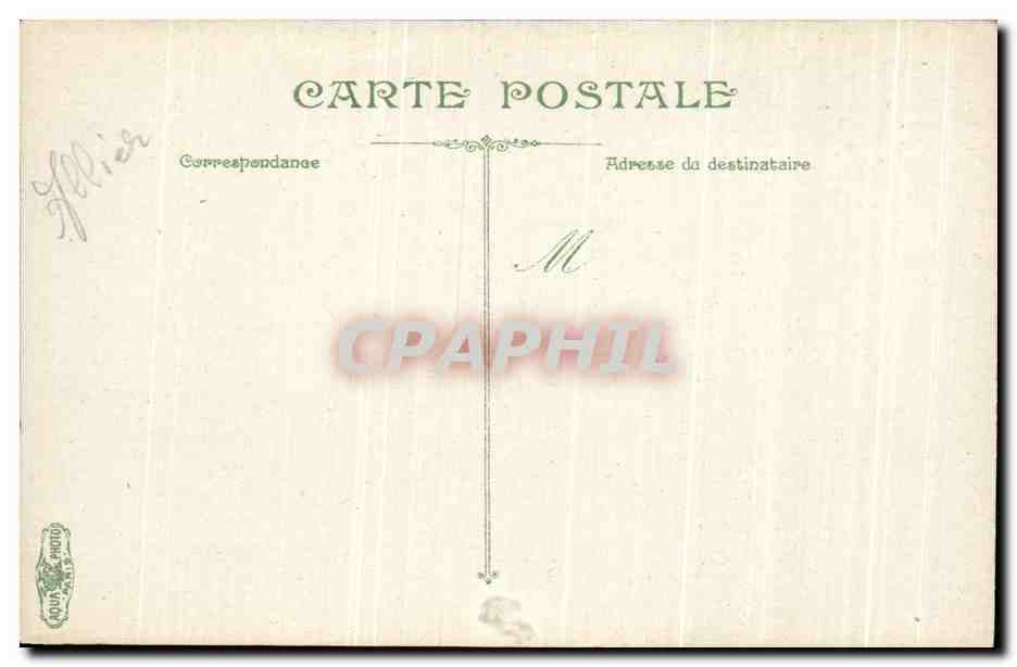 CPA Vichy Les Galereis Couvertes — Verso