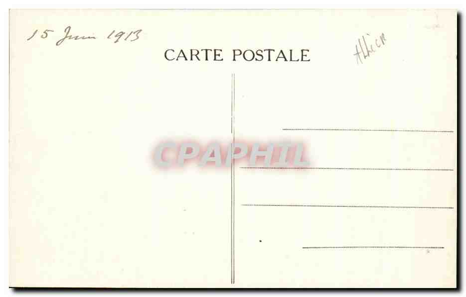 CPA Vichy Vue sur l'Allier Boeufs Vaches  — Verso