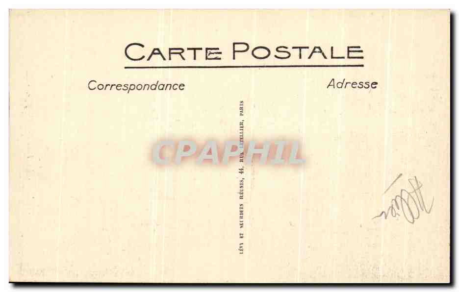 CPA Vichy La Tour de Horloge — Verso