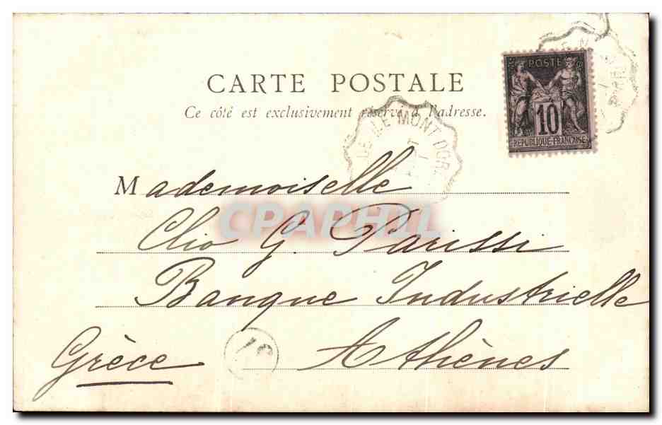 CPA Environs du Mont Dore Vaches — Verso