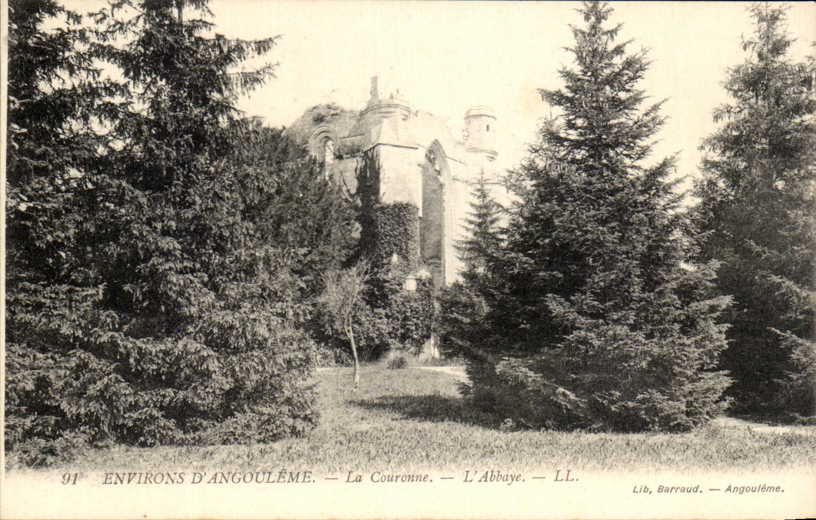 La Couronne — L'Abbaye — Environs d'Angoulême — Lib. Barraud — Angoulême