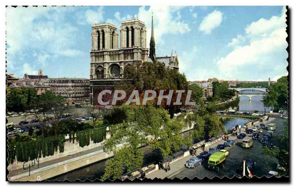 CPA Paris Et Ses Merveilles La Cathedrale Notre Dame