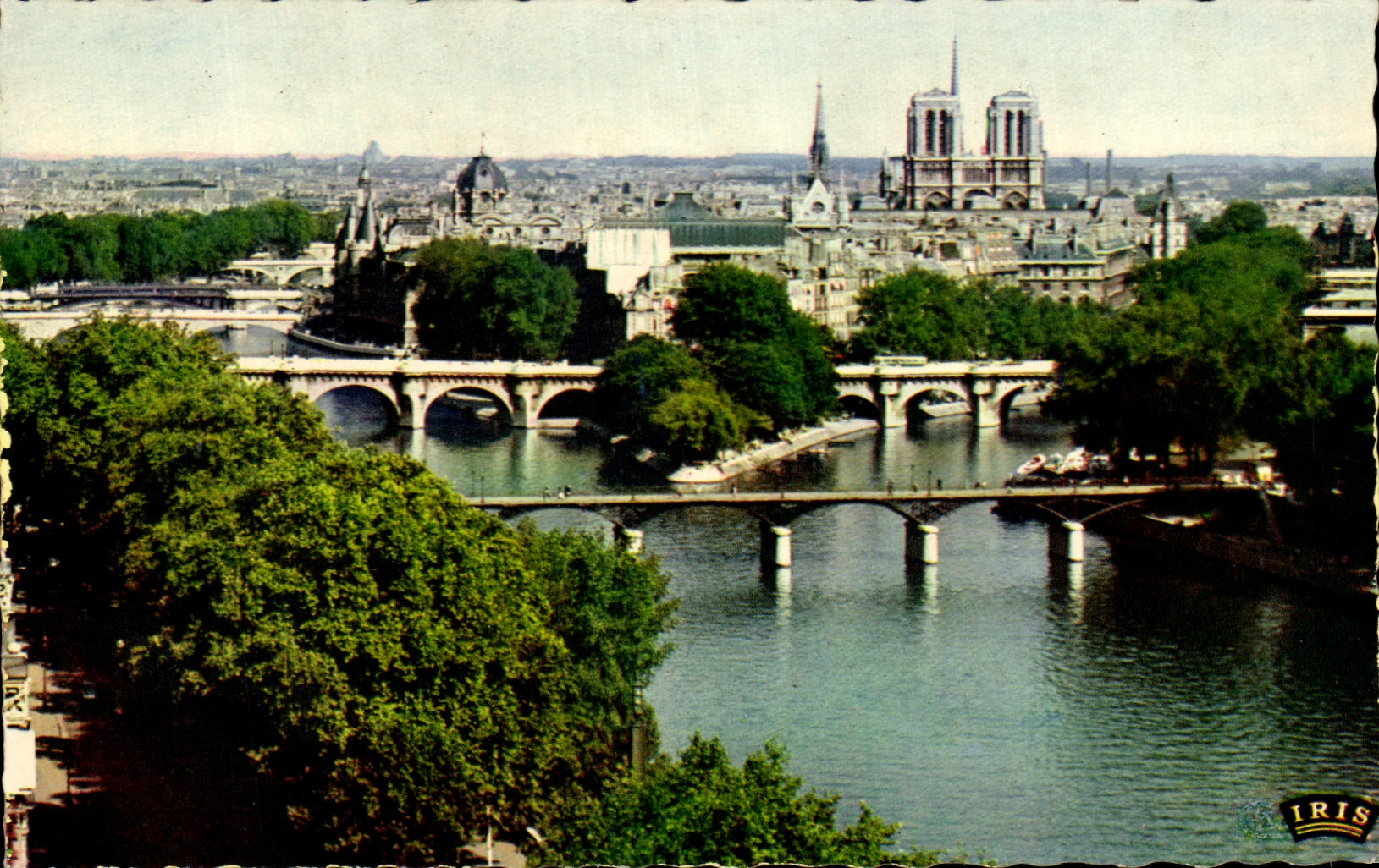 CPSM Paris Les Sept Ponts Notre DAme