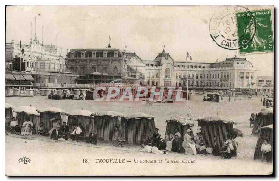 CPA Trouville Le Nouveau et I'ancien Casino