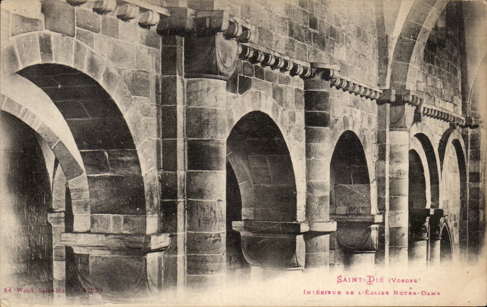 CPA Saint Die Interieur De L'Eglise Notre Dame