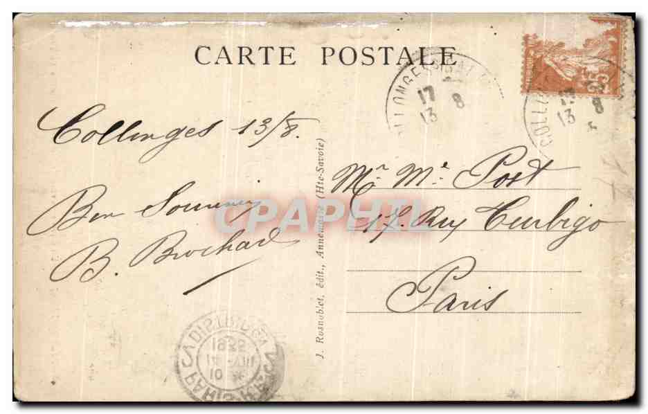 CPA Collonges Saleve Nouvel Hotel et le Seleve — Reverso