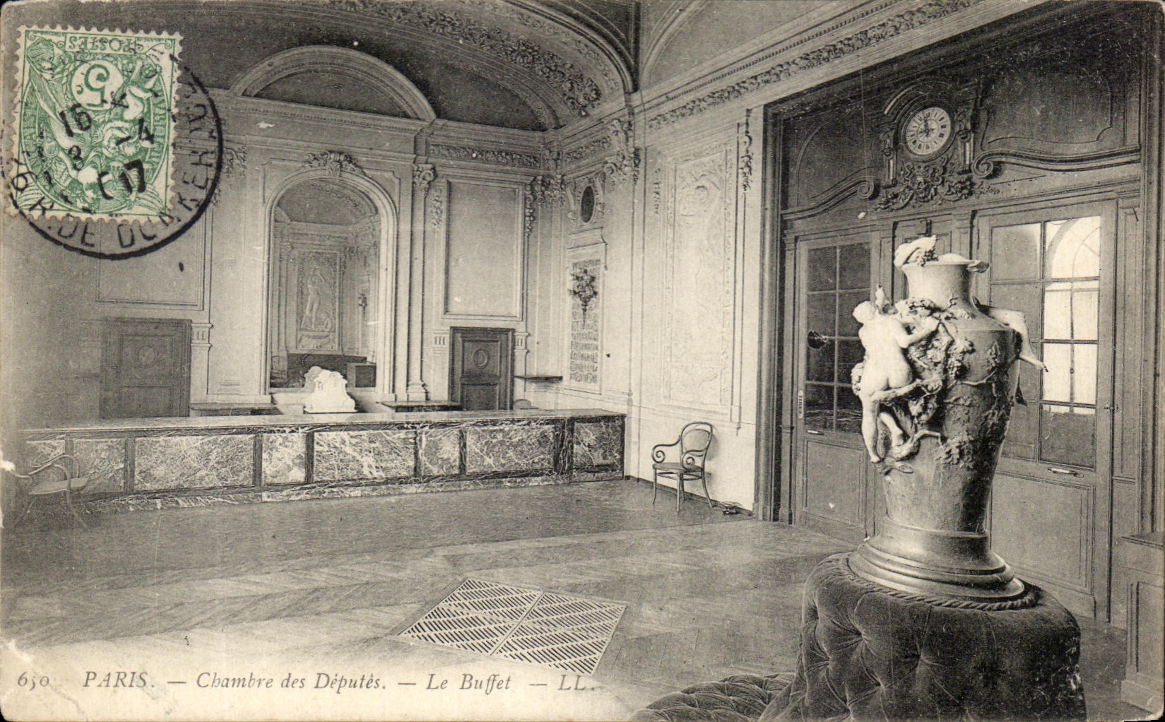 CPA Paris Chambre des Deputes Le buffet 