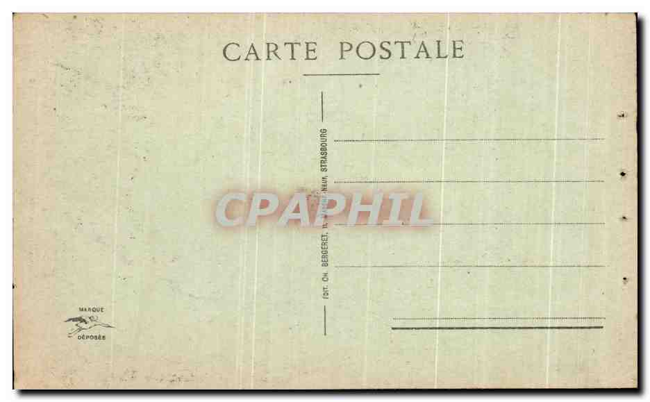 CPA Strasbourg Eglise Saint Thamas Tombeau de Maurice de Saxe — Rückseite