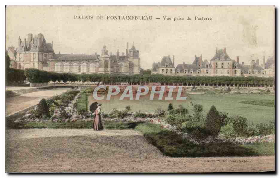 Schloss Fontainebleau — Blick vom Parterre — B. X. de Fontainebleau