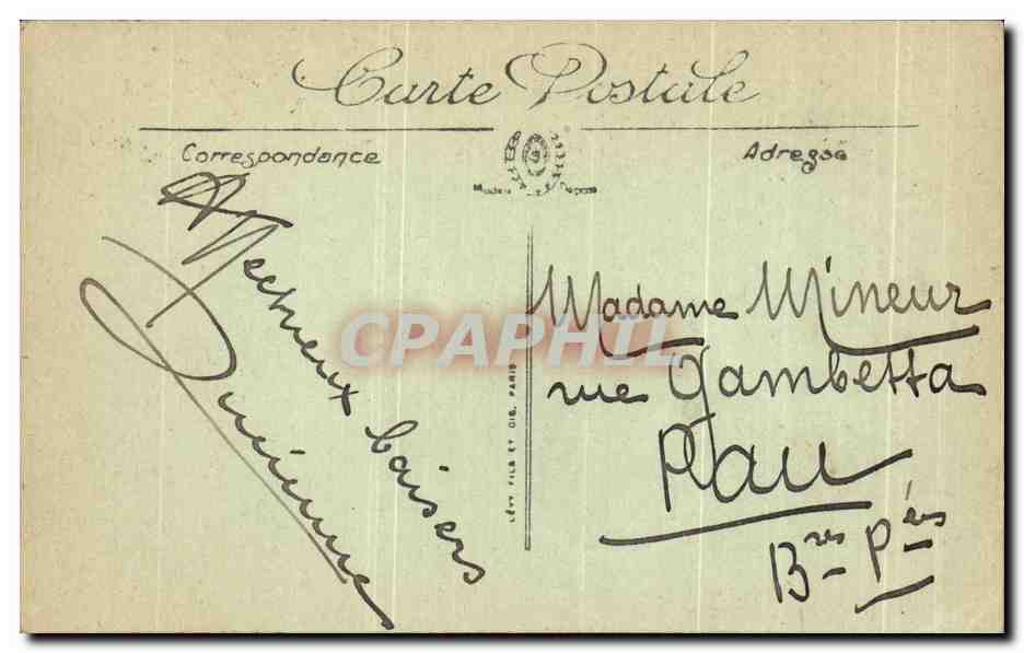 CPA Mont Dore La vallee de la Dordogne — Verso