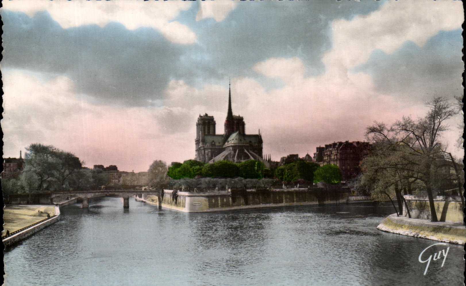 CPSM Paris Ile de la Cite Notre Dame