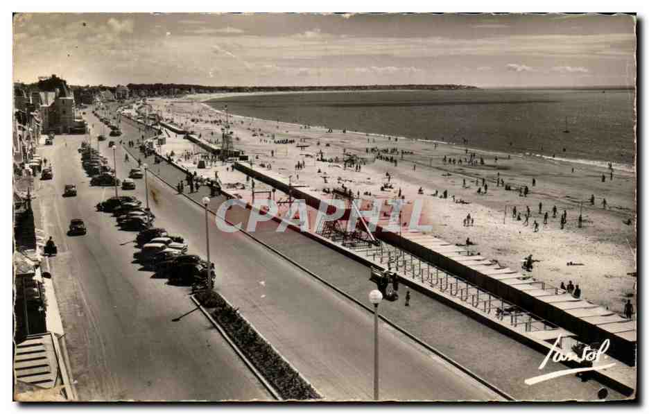 CPA La Cote d'Amour La Baule Vue generale de la plage vers Pornichet et le nouveau boulevard