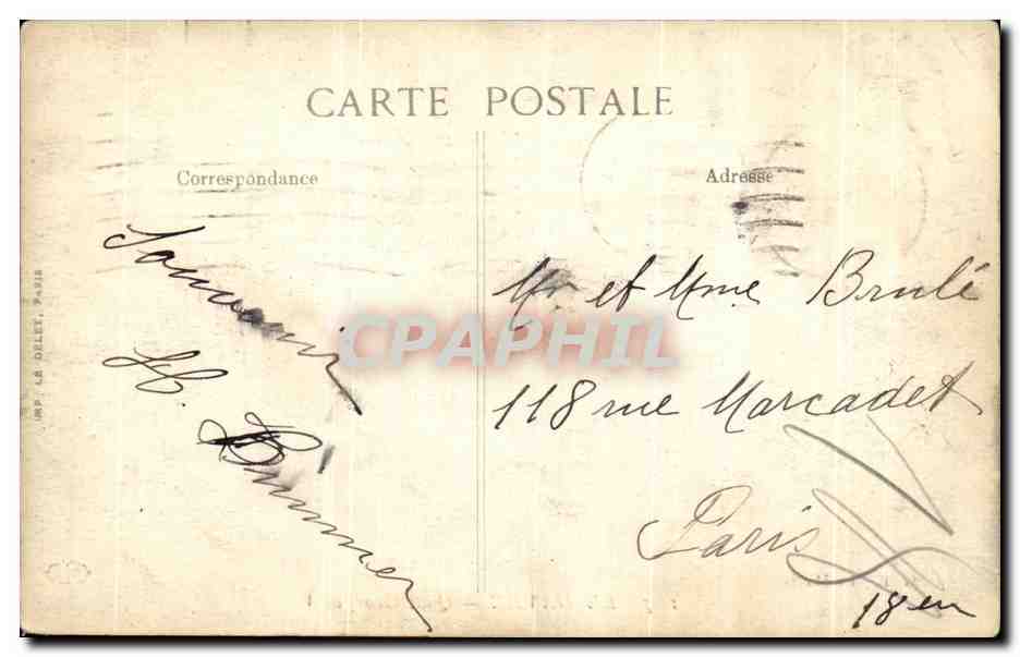 CPA Le Havre Quai Georges V Bateau — Rückseite