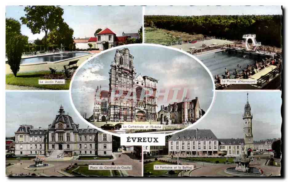 CPSM Evreux Place Du General De Gaulle