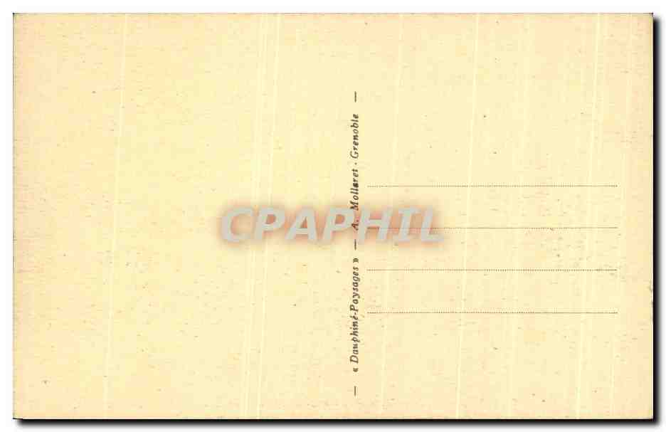 Grenoble — Le Pont suspendu et Sainte-Marie-d'en-Haut — éditeur Dauphinte-Paysages, n° 10.590 — Verso